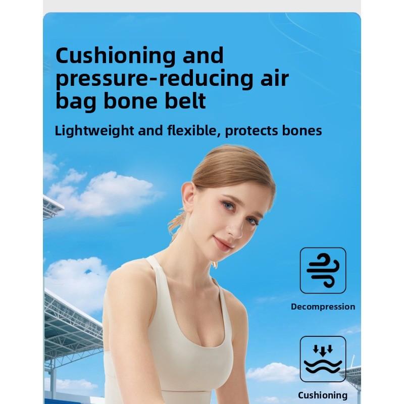 Airbag Silicone Patellar Band for Professional Running, Providing Shock Absorption and Fixation for The Meniscus, Adjustable Sports Knee Brace