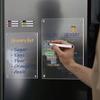 Acrylic Magnetic Memo Board Dry Erase Refrigerator Notepad with Strong Magnets Scratch-Resistant Planning Calendar for Kitchen Office