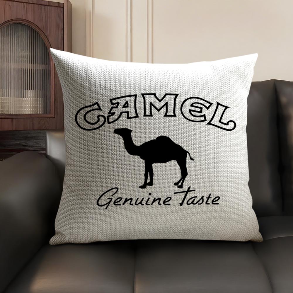 Роскошная наволочка C-Camel Летняя дышащая льняная органическая ткань Двусторонняя печать Наволочка для диванной подушки Домашний декор
