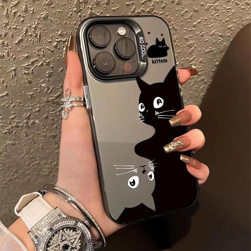 Подходит для простого милого кота IPhone14ProMax Apple 13i чехол для мобильного телефона 12 противоударный 15XRXS партия 16