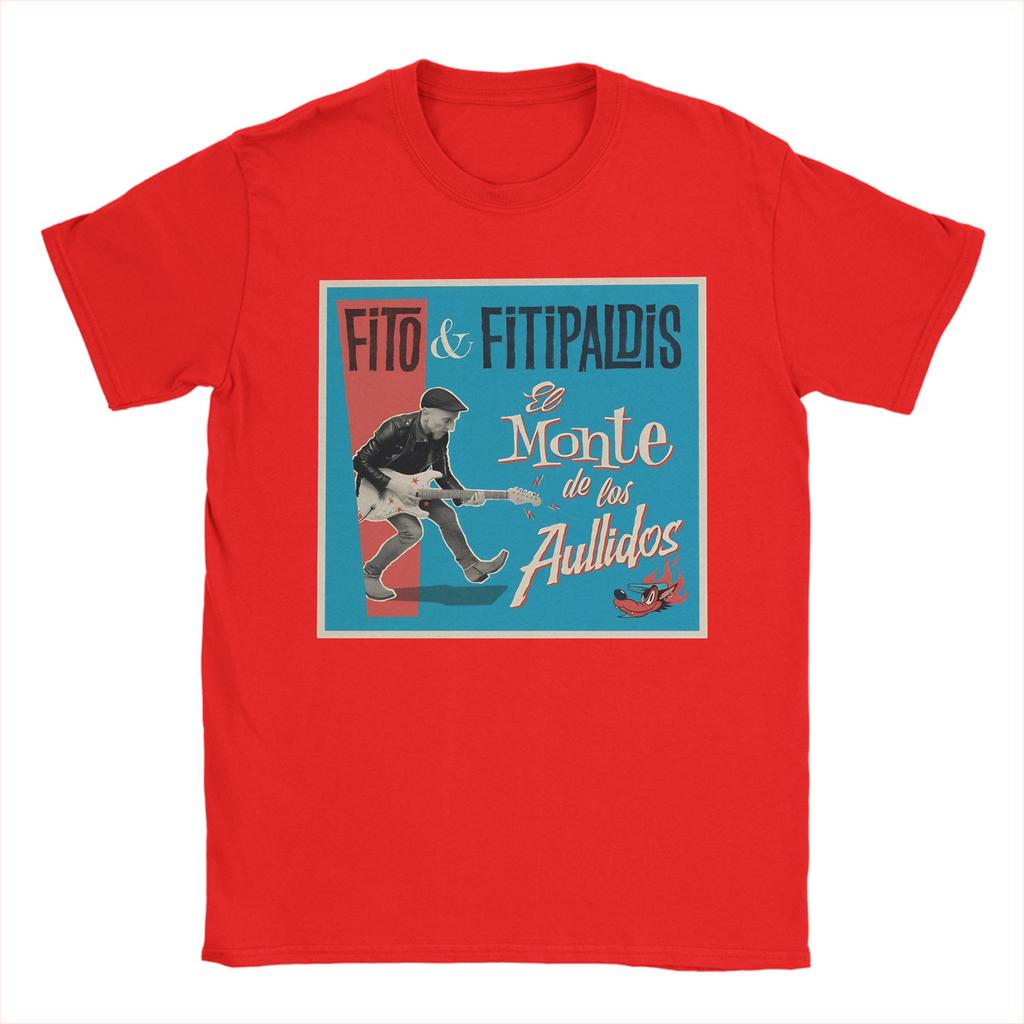 TShirt Summer Fito Fitipaldis El monte de los aullidos album T Shirts Cotton Tshirt for Men Y2K Casual Short Sleeve Top Tees
