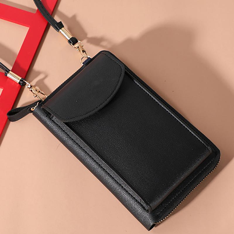 Yogodlns Модная сумка через плечо для мобильного телефона для женщин из искусственной кожи, маленькая сумка через плечо