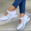 Round Head Knitted Women's Thick Sole Single Shoes Women's Large Casual Women's Shoes Sneakers Women
