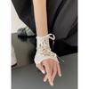 Harajuku Niche Y2k рукава сексуальный иностранный стиль DIY ремни руки рукава Jk Girl голые пальцы Cos перчатки тонкие летние