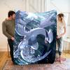 Free Shipping! HD Pokemon Lugia Print Blanket Warm Soft Comfortable Home Travel Blanket Sofa Bedding Cover Blanket Gift for Kids