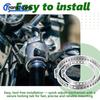 TransNova Improved Adjustable Stainless Steel Axle CV Joint Boot Crimp Clamp Kit Drive Shaft Joint Clip 5/10PCS 25-50/ 50-120mm