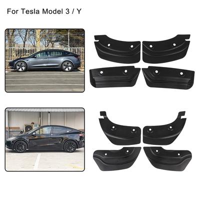 Невидимые брызговики для Tesla Model 3 Model Y 2017-2022, модификация автомобиля, брызговики, 4 шт./компл., передние и задние брызговики, всплеск