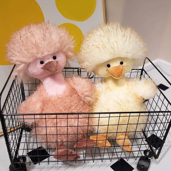 Пушистая плюшевая игрушка утка Мягкие мягкие игрушки куклы для детей взрослых плюшевая кудрявая