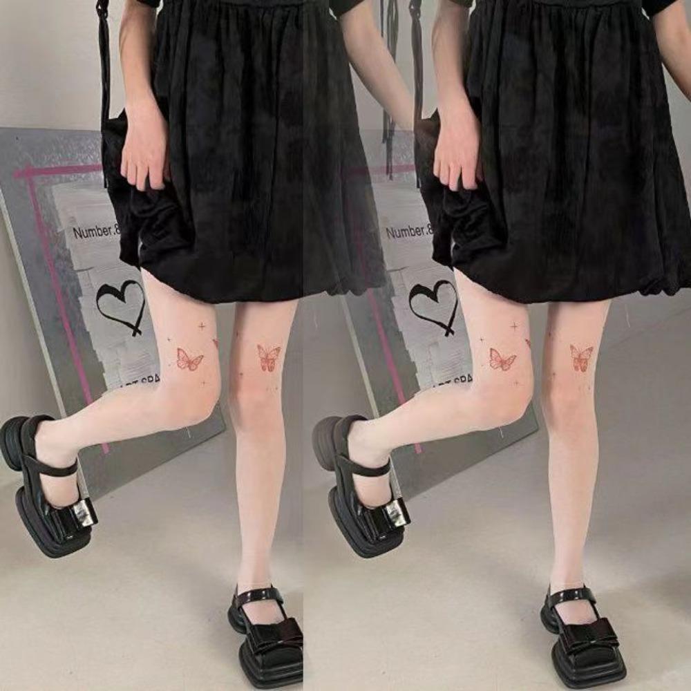 Колготки из бабочкового шелка, прозрачные, телесного цвета, винтажные, ультратонкие, летние