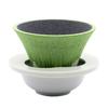COFIL Fuji Ceramic Coffee Filter Dripper with Dedicated Base and Saucer Green 1390400503