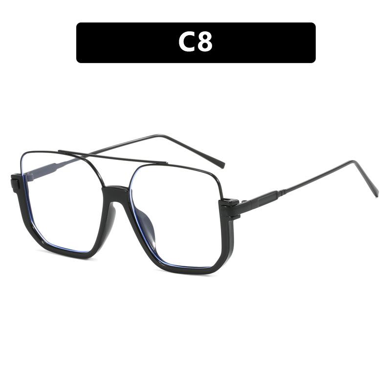 Double Beam Sunglasses Large Frame Sunglasses Retro Personalized Sunglasses Uv Protection Lower Half Frame