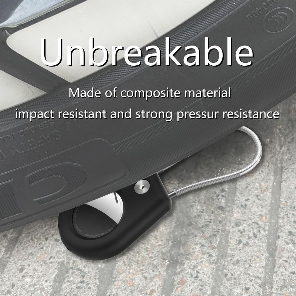 For Apple Airtags Holder Case Waterproof Keychain Holder Case Full Cover Dog Tracker Locator Device for Pet Key Luggage Backpack