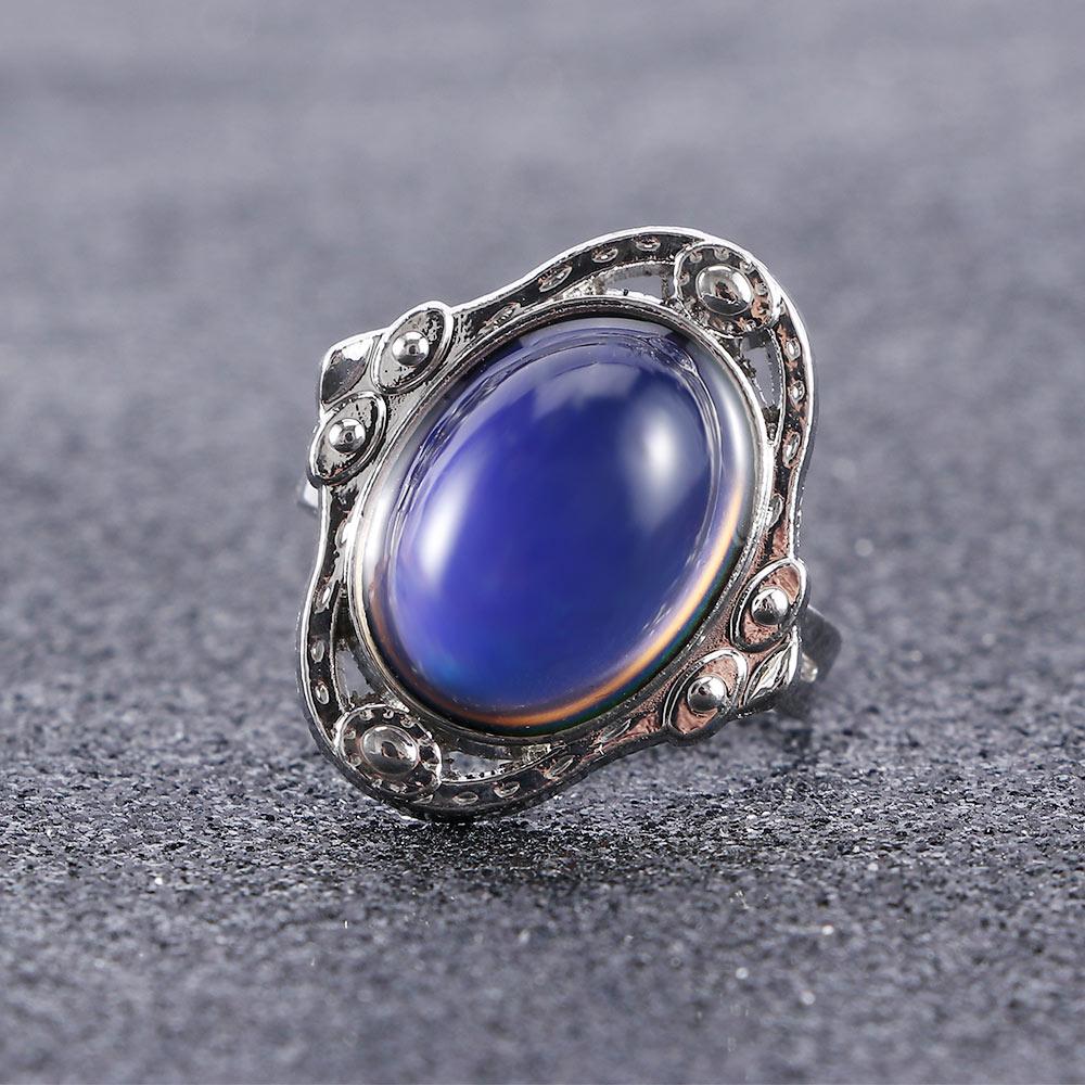 Compact Unisex Jewelry Adjustable Kids 1PC Fashion Adult Chic Changing Color Temperature Ring Mood