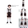 Stylish Children's Oktoberfest Costume Suit For Halloween Cosplay With Hat
