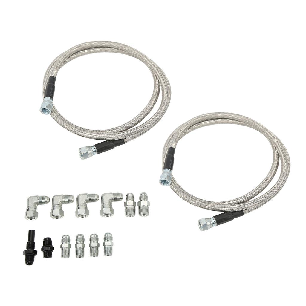 70-дюймовый шланг охладителя трансмиссии с адаптерами из нержавеющей стали, гибкая замена для автомобилей Chevy