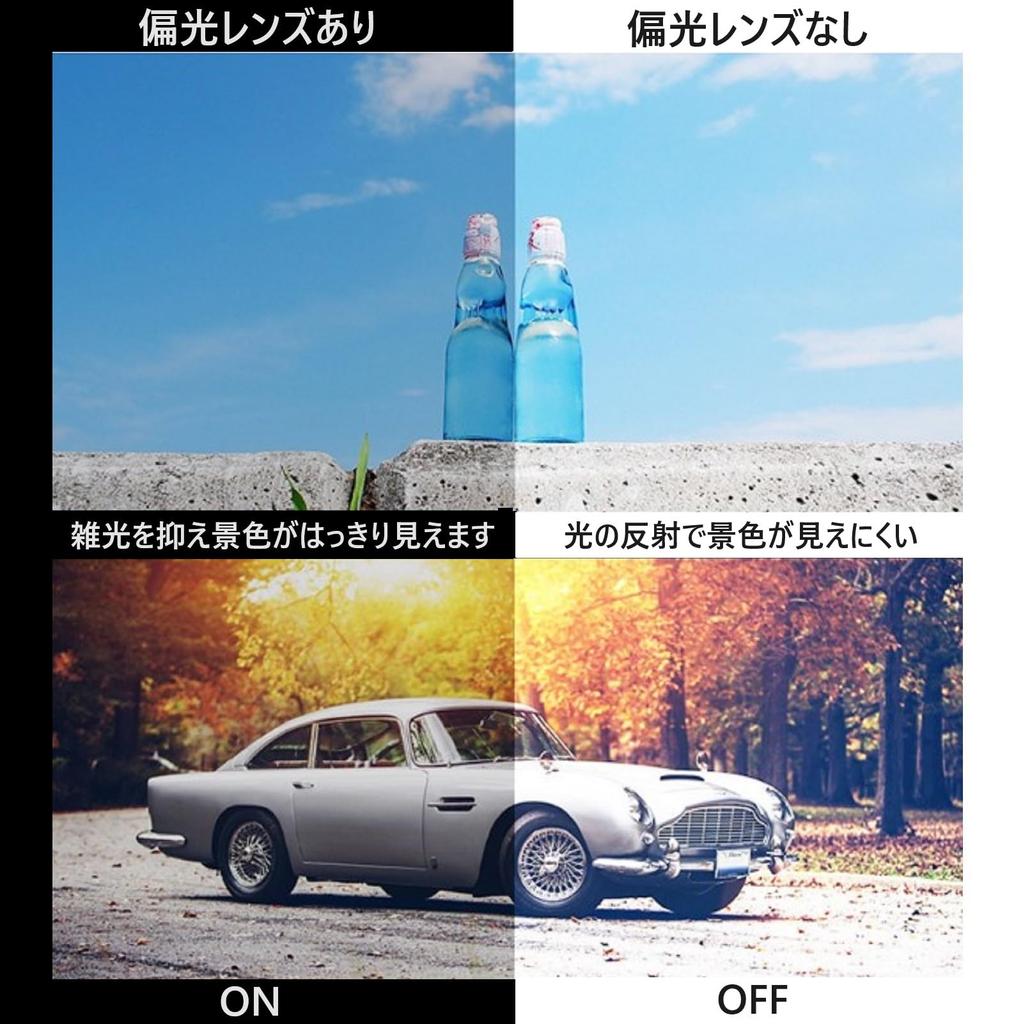 Поляризованные затемняемые складные солнцезащитные очки с круговой линзой и защитой от ультрафиолета 2 [REONAS] + (Ночное видение)