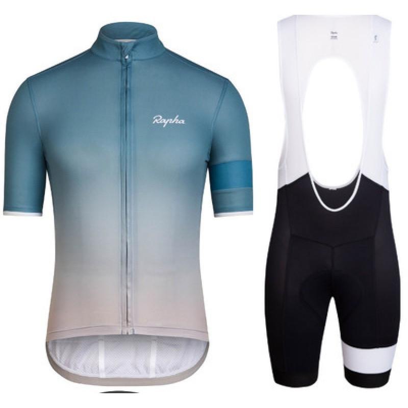 Unisex Cycling Jersey Bib Shorts Set Quick-Dry Road Bike Apparel Men Women