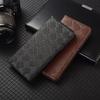 Woven Pattern Flip Cover for Google Pixel 9 9A 8 8a 7 7A 6 6A Pro 3 4 5 3A 4A 5A XL Genuine Leather Wallet Phone Case Cases