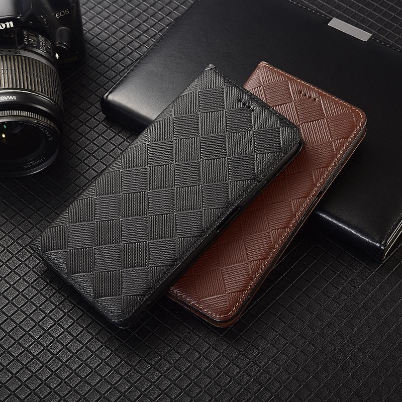 Woven Pattern Flip Cover for Google Pixel 9 9A 8 8a 7 7A 6 6A Pro 3 4 5 3A 4A 5A XL Genuine Leather Wallet Phone Case Cases