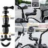 Motorcycle Handlebar Mount Mirror Holder Bicycle Mount For GoPro 13 12 11 10 9 Insta360 SJCAM DJI Osmo Action Camera Accessories