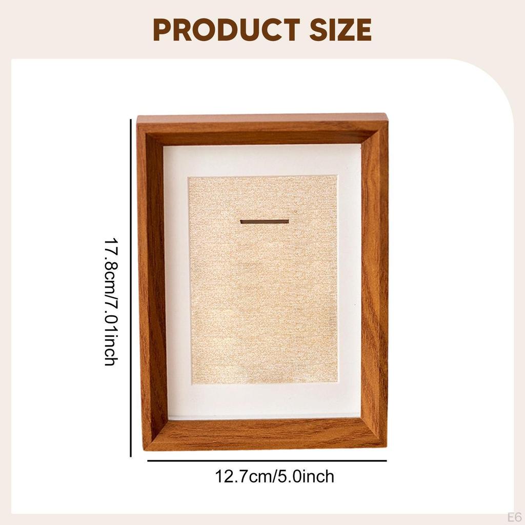 Case Frame Tabletop Decor Multipurpose Gifts Photo Shadow Box for Runners