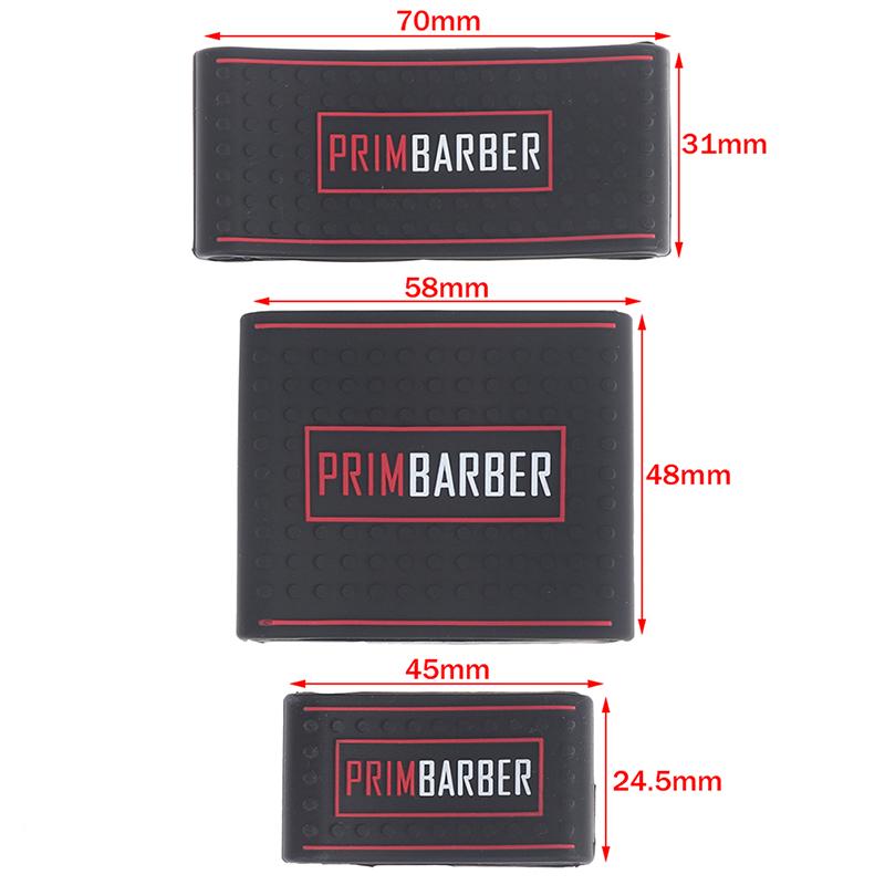 3 шт./компл. Силиконовые накладки на ручки для машинки для стрижки волос, нескользящие кольца для триммера для волос 3 размера