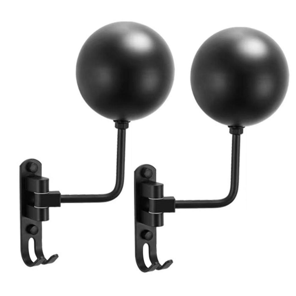 Helmet Hanger 180 Degree Rotating Bicycle Helmet Display Hanger Stand Helmet Accessories Wall Mounted for Motorcycle Bike Coats