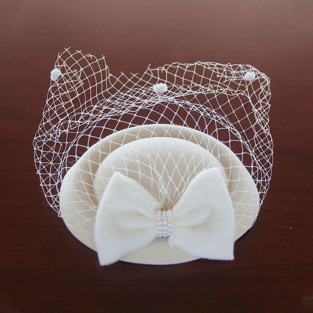 Аксессуары для волос Шляпки-фасинаторы Заколка для волос Головной убор Мода Бант Сетка Повязка на голову Женщины Девушки