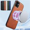 PU Leather Wireless Charging Magnetic Case for OPPO Reno 13F 13FS 5G Reno13 Pro F FS Protective Cover Hard Back Shell Coque