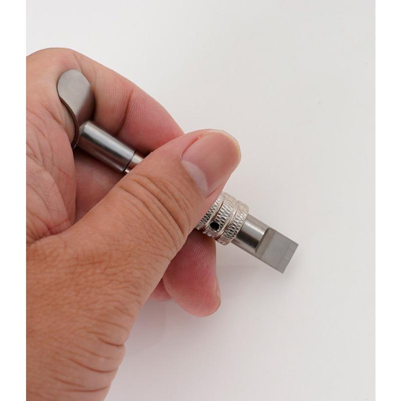 Поворотные ножи и лезвия для резьбы по коже, а также обратный фаскосниматель Поворотный нож для фаскоснимателя, только гладкий