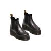 Dr. Martens Leather Comfortable Warm Short Chelsea Boots Unisex Boots Black 27956012