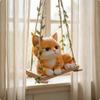 Качающаяся фигурка кошки Настольное украшение-качели Мультяшная для двора, гостиной