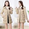 Winter Light Cotton-padded Clothes Women's Medium and Long Fashion Slim-fitting Down Cotton Clothes Thickened Jacket
