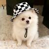 Dog Summer Hat Sun with Ear Holes, Wide Brim Protection Hat, Adjustable Pet Drawstring for Small And Medium Dogs Outdoor Walking Hiking Cooling