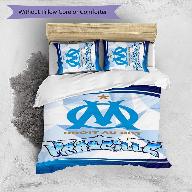 Marseilles 3pcs Bedding Set Duvet Cover Closure Includes 1 Duvet Cover & 2 Pillowcases for All Seasons Bedroom Home Dorm Decor