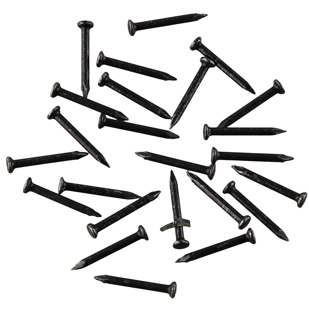 378 шт. черных цементных стальных гвоздей длиной 1 дюйм, высокопрочный крепеж для кирпича, бетона