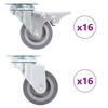 VidaXL 32 Pcs Swivel Casters 50 Mm