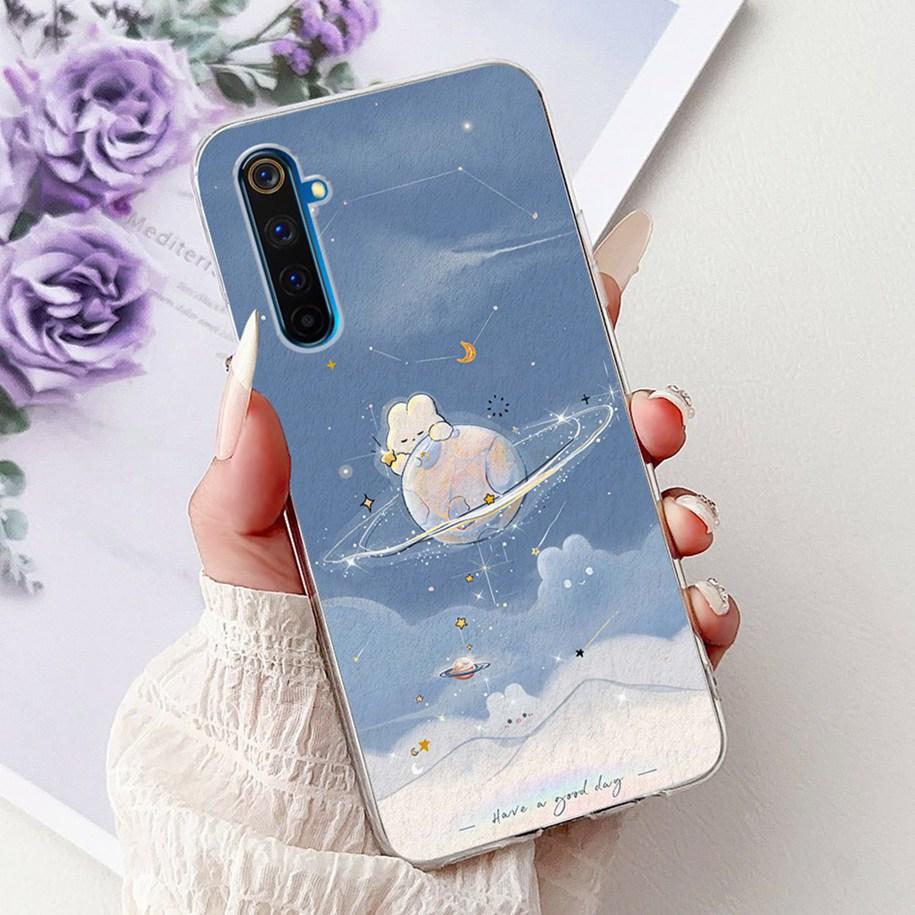 Чехол для Realme 6 Pro RMX2061 Мягкий Силикон Мультяшный Чехол для Телефона Для OPPO Realme 6 Pro Чехол Realme6 Realme 6 Pro 6i 6S 6Pro Coque