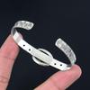 Birthday Gift For Her Natural K2 Jasper Gemstone Bangle Adjustable 925 Silver