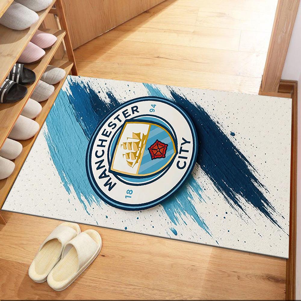 Manchester City Area Rug Design For Entryway Game Room Decorate Room Dining Room Antislip Rug Office Home Decor