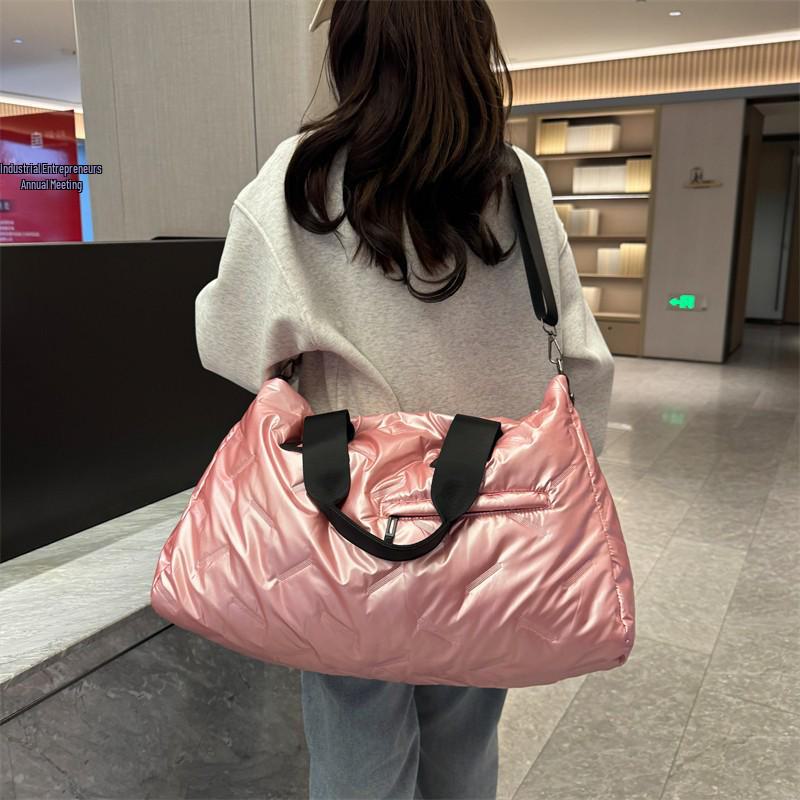 Женская легкая дорожная сумка большой вместимости – на одно плечо, для спортзала и ручной клади из хлопка