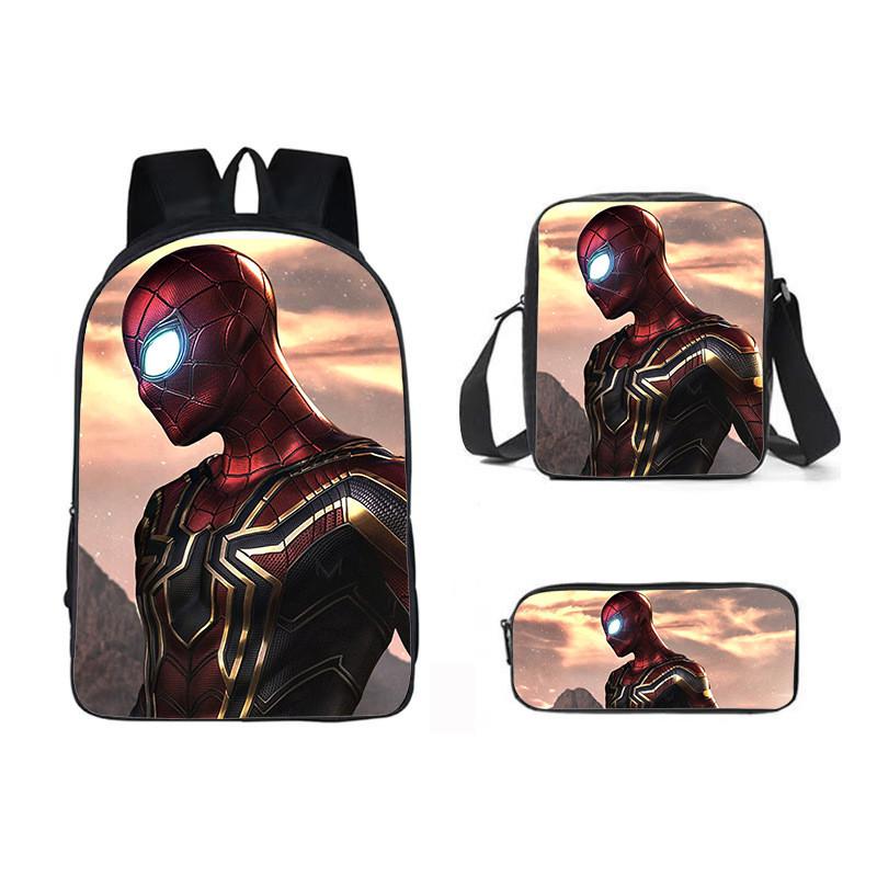 Backpack Three Piece Set Waterresistant Material Kids For