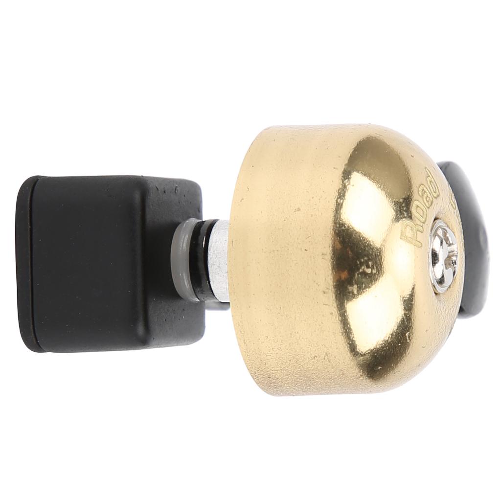 Small Mountain Bike Curved Handle Clip Bell Clear Noticeable Sound Bicycle Brass BellsGold