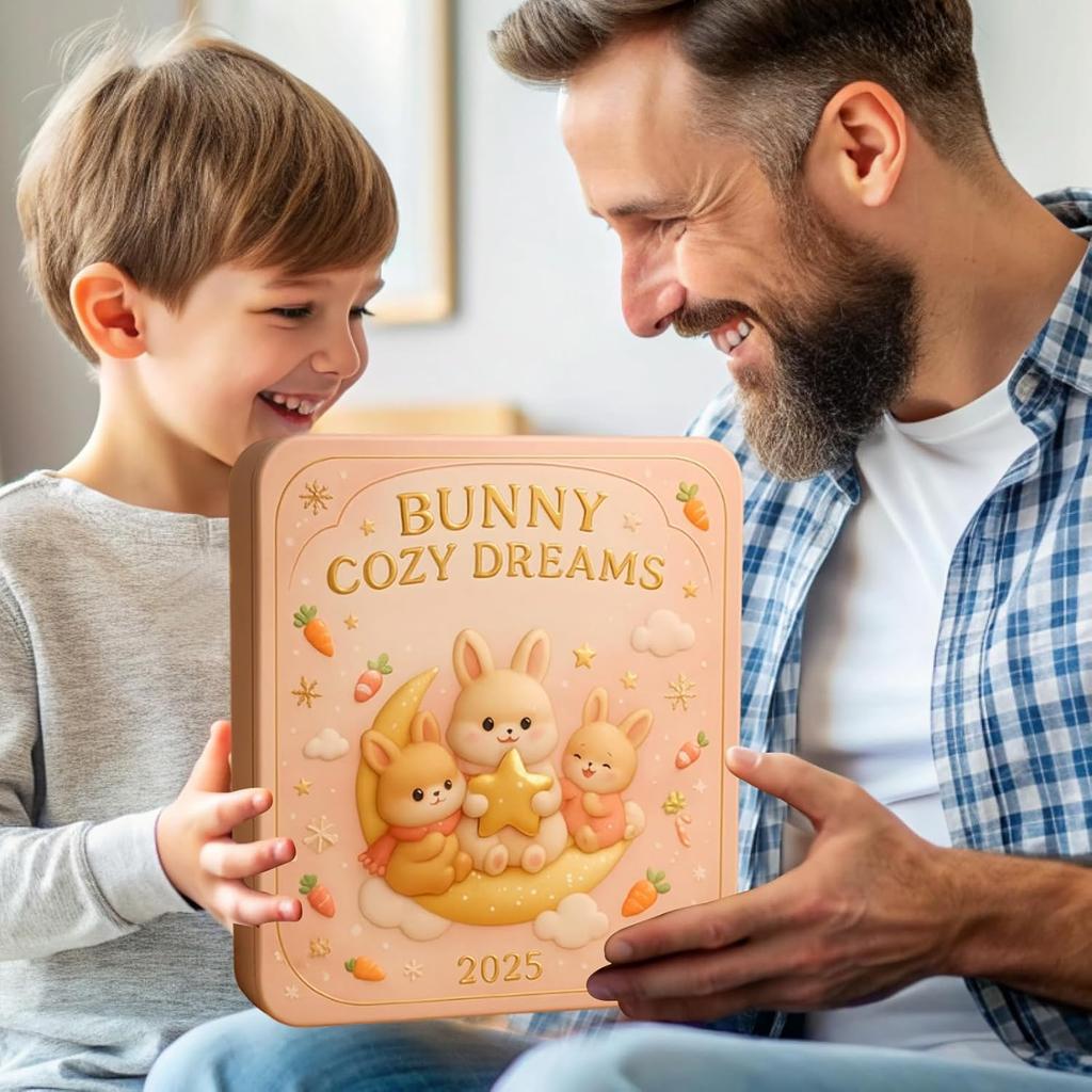 Rabbit Ornament 2025 Christmas Advent Calendar Warm-Hearted Rabbit Dreamland 24 Days Christmas Countdown Calendar Xmas Decor