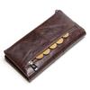 CONTACT'S Genuine Leather Long Wallet For Women Luxury Designer Card Holders Money Clips Coin Purses Female Bags