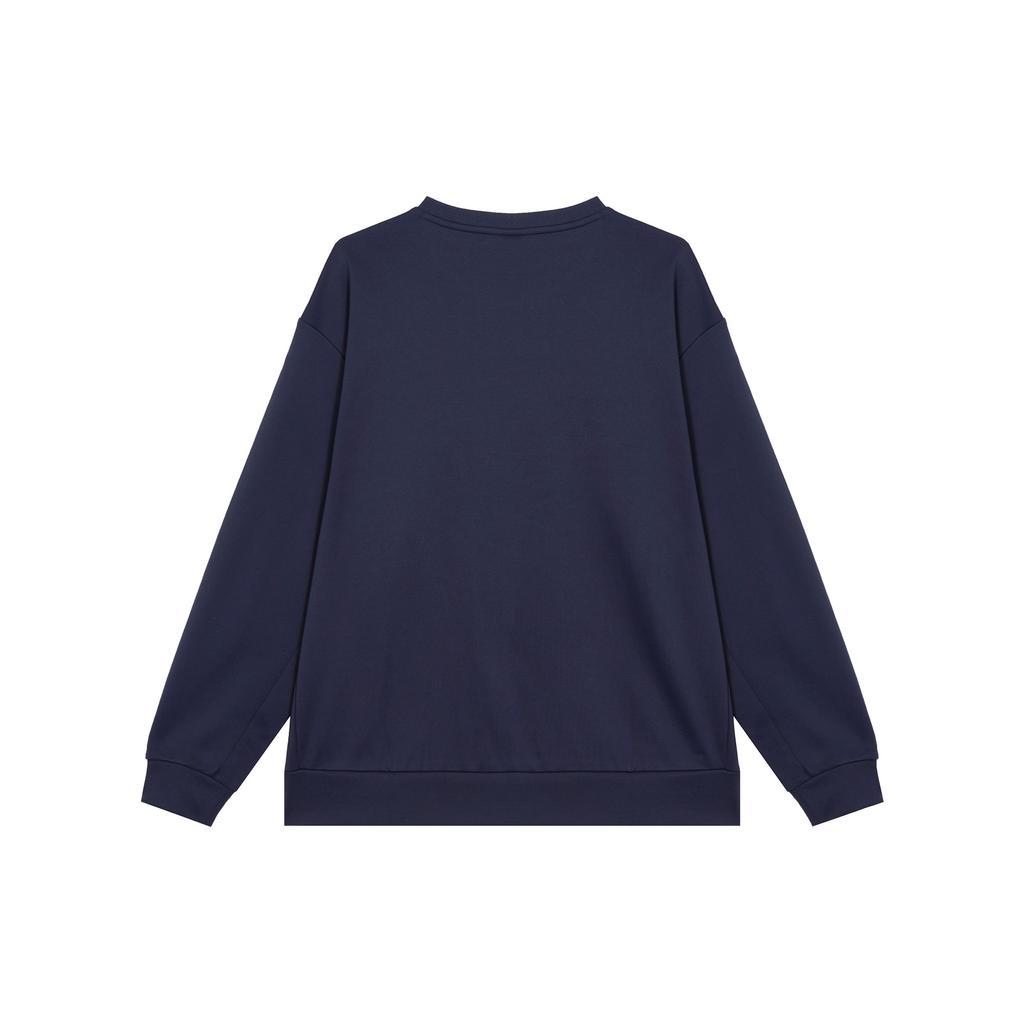 Under Armour Спортивный свитер с круглым вырезом и логотипом, длинный рукав, унисекс, цвет темно-синий 24600305-409