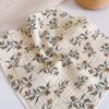 New Cute Baby Cotton Gauze Feeding Saliva Towel Kerchief Soft Cartoon Burp Cloths Newborn Bib Bathing Towel for Boy Girl Bibs