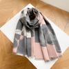 2024 Autumn/Winter New Imitation Cashmere Exterior Warm Office Versatile Extended Thick Scarf Air Conditioning Room Shawl for Women