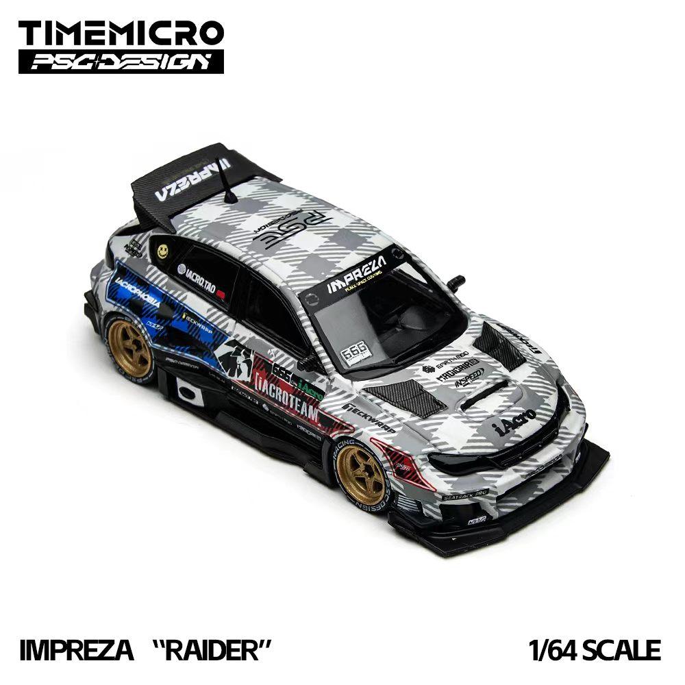 AABKQ1 Время Микро 1:64 Porsche RWB 964 Subaru Impreza Модель автомобиля из литого металла