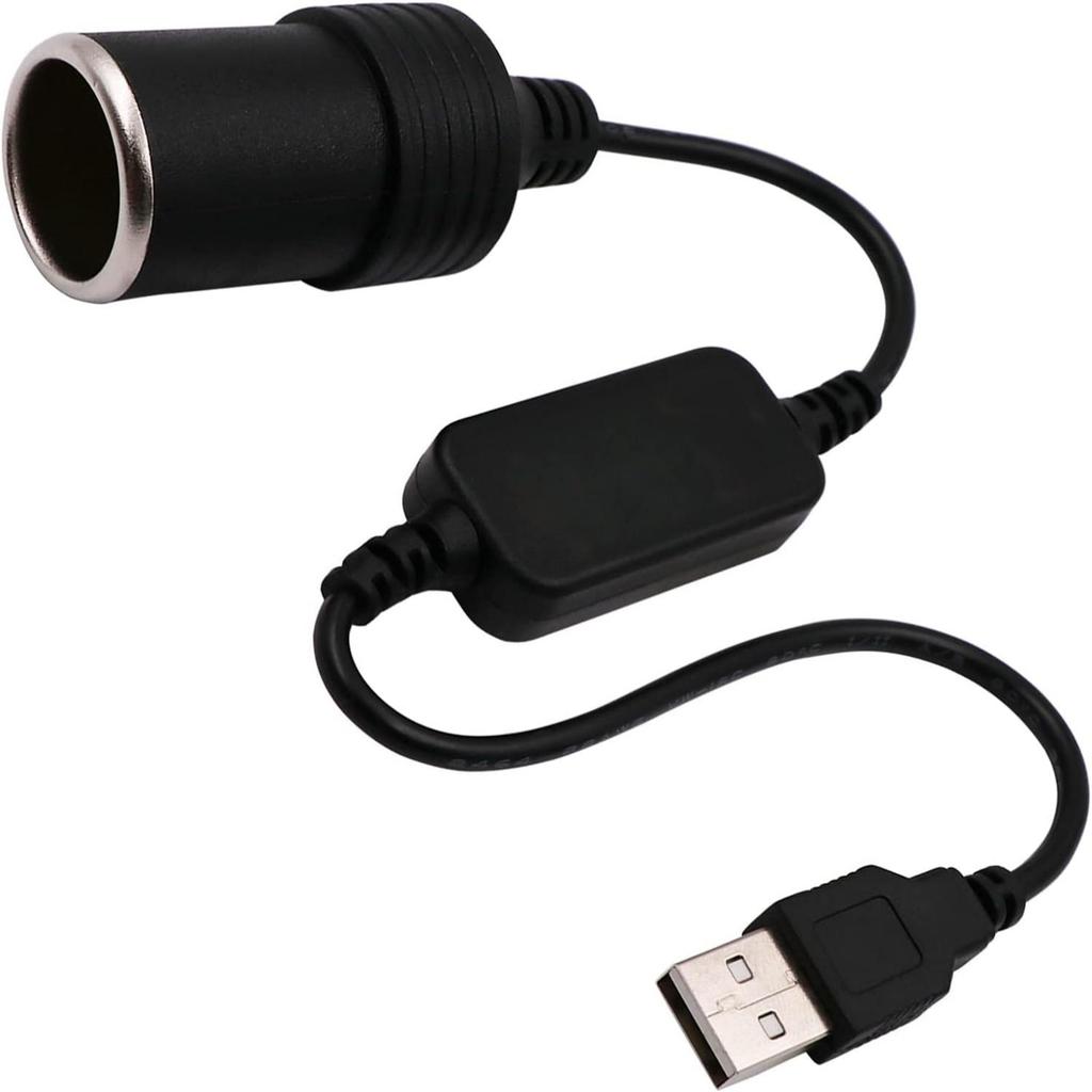USB A Male to 12V 8W адаптер для прикуривателя кабель питания для видеорегистратора, GPS, светодиодных лент и другой автомобильной электроники